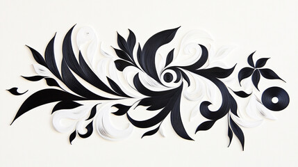 Elegant Minimalist Paper Quilling Art Highlighting Clean Lines, Subtle Tones, and Modern Simplicity