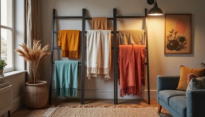 Refreshing herbal drink with mint on wooden board, wellness concept