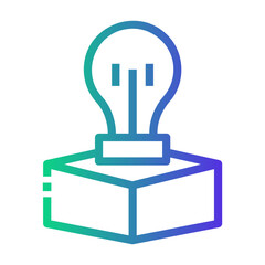 out of the box Line Gradient Icon