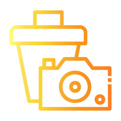 trash file Line Gradient Icon