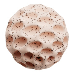 terrazzo abstract shape 3d icon isolated on the transparent background