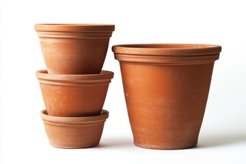 Terracotta Pots Stacked - Rustic Garden Decor