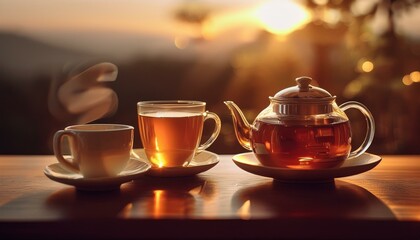 Fototapeta premium Cozy Tea Moments