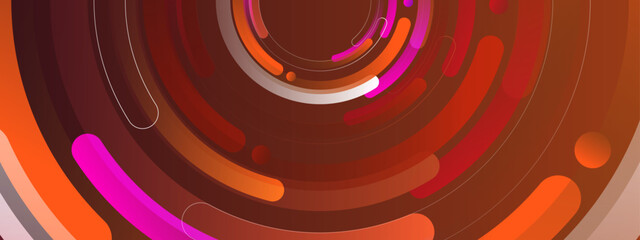 orange vibrant gradient geometric techno background suitable for design, advertising, or digital art projects