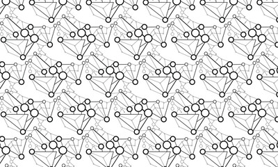 seamless pattern with dot to dot connetion repeat pattern vector ilustration background textures