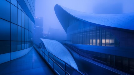 Fototapeta premium Modern Architecture Meets Twilight