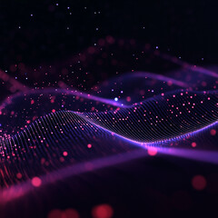 digital binary code and streaming data wallpaper design