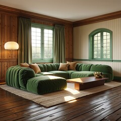 Fototapeta premium living room interior
