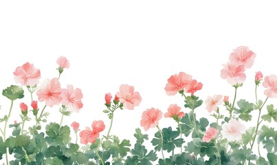 geranium garden, Generative AI