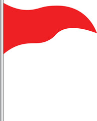Triangular flag design.