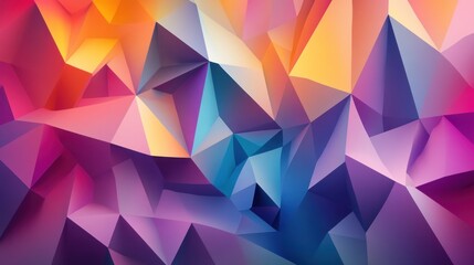 Obraz premium Abstract Colorful Polygonal Texture: A Vibrant Symphony of Shapes and Hues