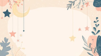 playful background with beige color. islamic background.