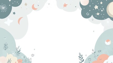 silver color. islamic background. flat art illustration