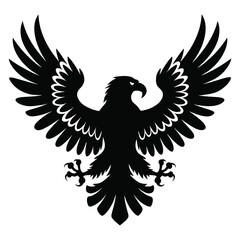 Eagle symbol illustration featuring a bold and dynamic design. Icon design isolated on a white background. Vector illustration