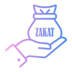 zakat Line Gradient Icon