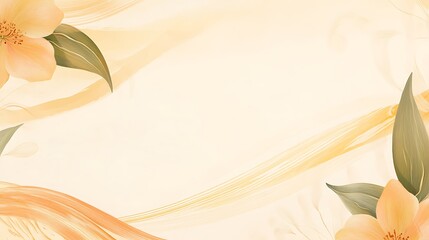 Peach blossoms, fabric, banner