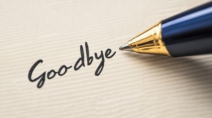 Fototapeta premium close up of a handwritten note with the word 