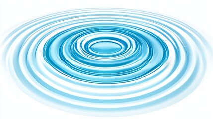 Fototapeta premium Ripples Expanding Circular Water Drop Impact