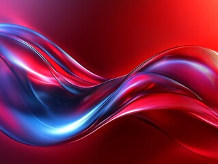 Naklejka premium Abstract Glowing Light Trails with Vibrant Colors Creating a Futuristic Energy Wave Effect in a Dynamic Digital Motion Background for Modern and Tech Themes