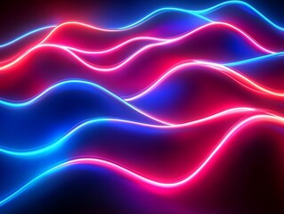 Fototapeta premium Abstract Glowing Light Trails with Vibrant Colors Creating a Futuristic Energy Wave Effect in a Dynamic Digital Motion Background for Modern and Tech Themes