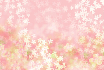 桜　春　和紙　背景　