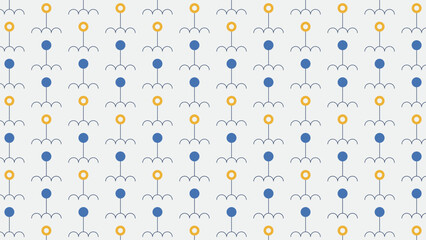 Geometric pattern with circles and lines.