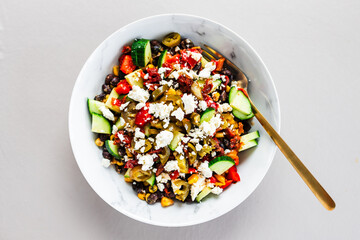 Cowboy caviar or Texas caviar dish, close-up shot