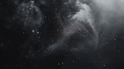 Fototapeta premium Grunge background cracks and smoke texture big smoke with numerous dust particles, contrasted against a black background, 