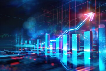 Obraz premium Dynamic Business Growth - Chart Visualization