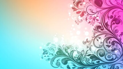 Obraz premium Abstract Floral Design With Pastel Background