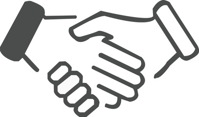handshake icon vector illustration