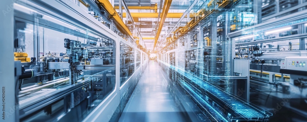 Poster Utilizing ai technology for enhanced efficiency and productivity in modern smart factories