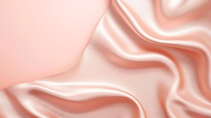 Fototapeta premium Peach silk fabric texture background
