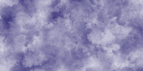 Blue winter vector watercolor art background with clouds, abstract blue Soft cumulus cloudscape sky, abstract grunge background with smoke, Aquarelle painted fresh and cloudy sky with clouds.