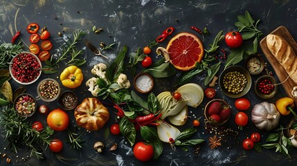 Creative collage of culinary delights, recipes, and gourmet photography