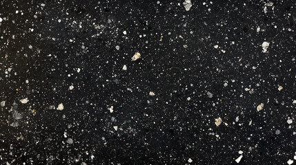 Black soil earth dirt texture background Black stone texture with subtle variations in tone and small, scattered flecks of lighter color

