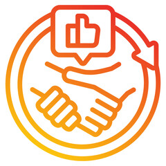 Fototapeta premium Customer Relationship Icon 