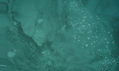 Teal Abstract Watercolor Background with Subtle Spots