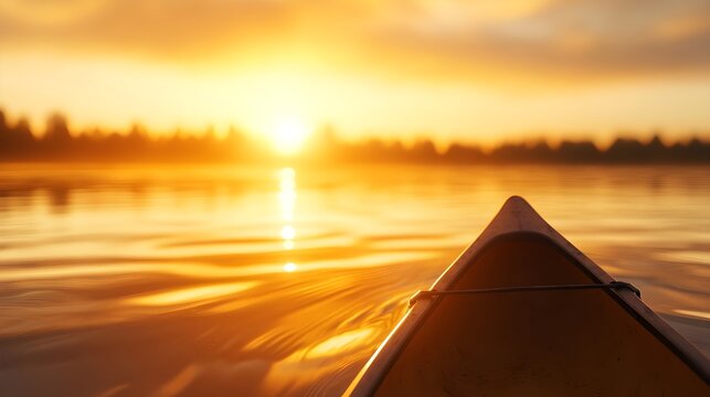 Kayak Sunrise Paddle on Calm Water
