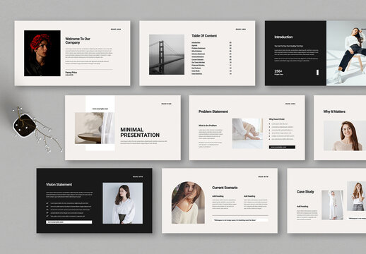 Minimal Presentation Template Layout