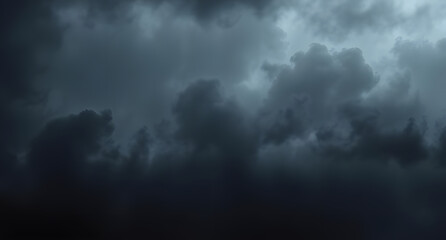 Fototapeta premium Moody deep dark stormy gray charcoal navy blue black abstract background. Dramatic cloudy texture. Atmospheric elegant aesthetic