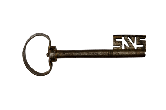 isolated key from the turn of the century