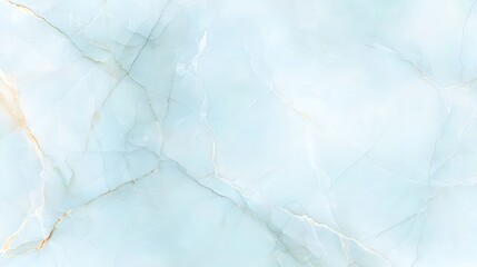 Naklejka premium Light Blue Marble Texture with Gold Veins Background