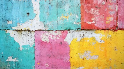 Grunge background wall texture Colorful paint