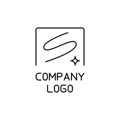 Outline Company Logo icon, symbolizes the brand identity of the product.