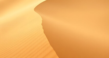 Sand dune wind patterns background. Soft golden waves sculpted by the desert breeze