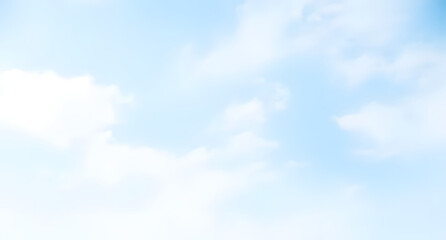 Soft powder pastel sky blue cloud white abstract background. Airy gradient. Light gentle fresh aesthetic