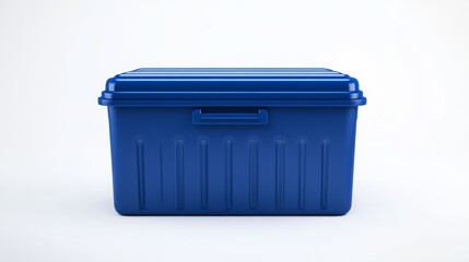 Blue Container on White Background for Easy Use