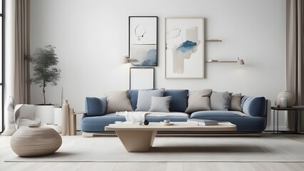modern living room with sofa