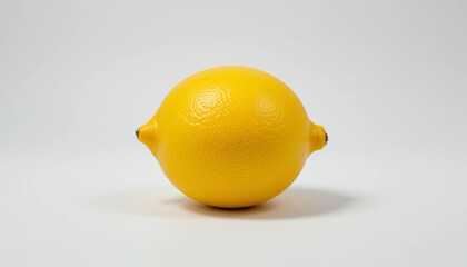 Fresh lemon fruit with sour taste on a white background, created by generative AI.